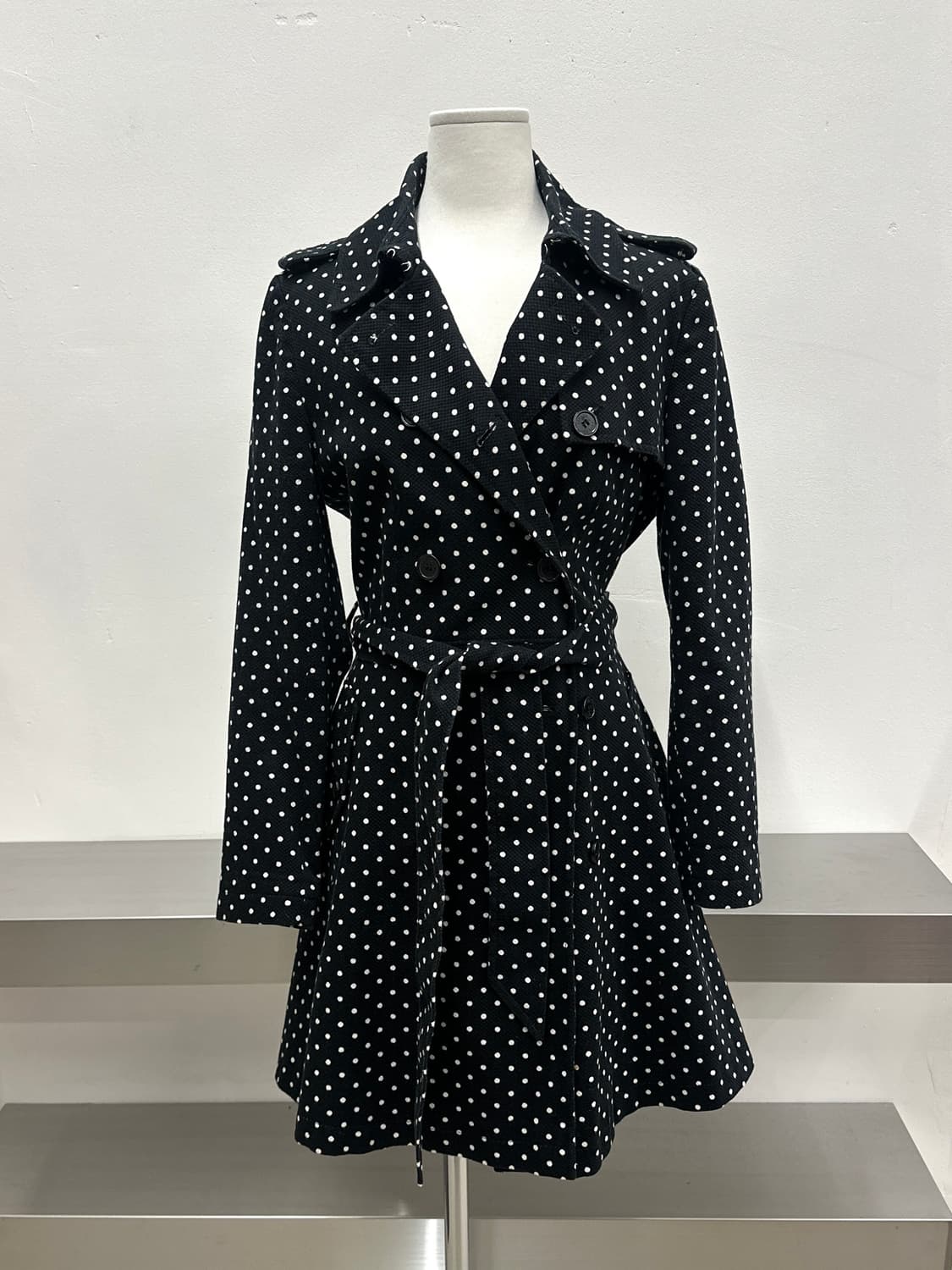 로렌 랄프로렌 도트 트렌치 코트 상품이미지1