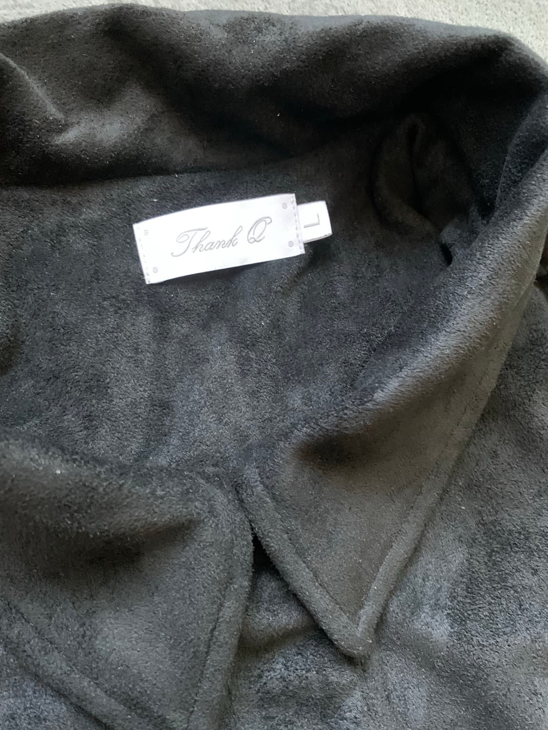 블랙 스웨이드 자켓 L 상품이미지6