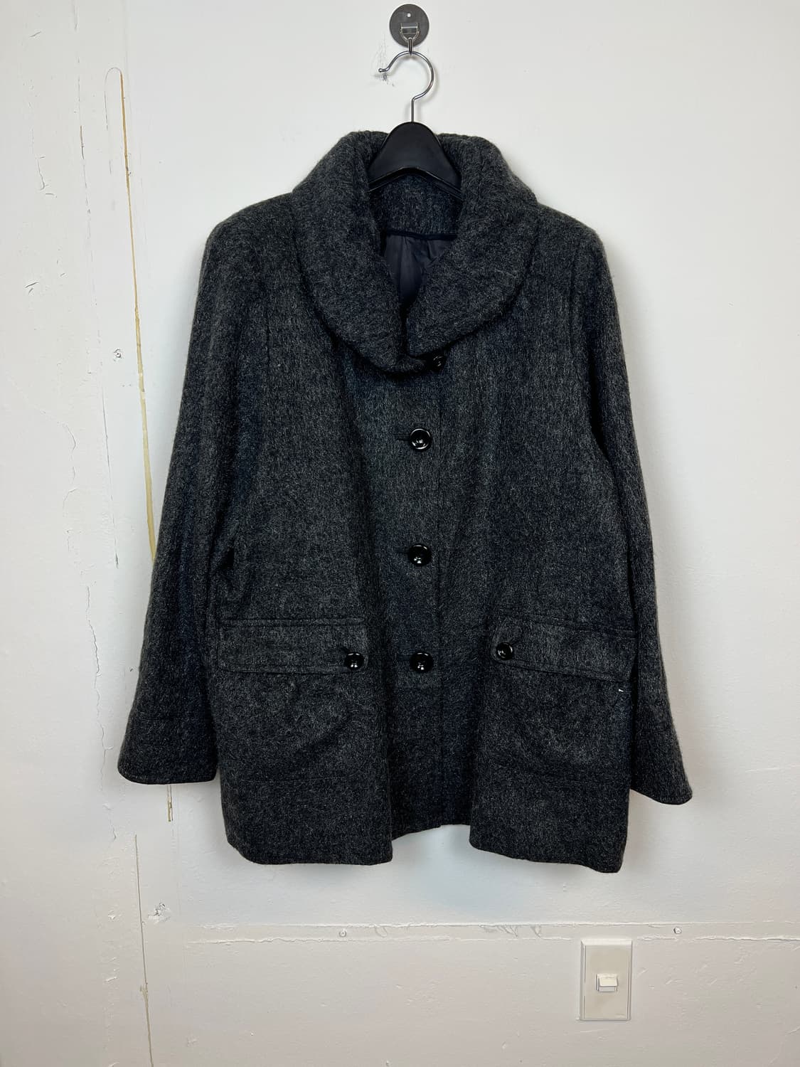 O117 JPN 모리/러블리/펑크/Y2K 울코트 LL 상품이미지1