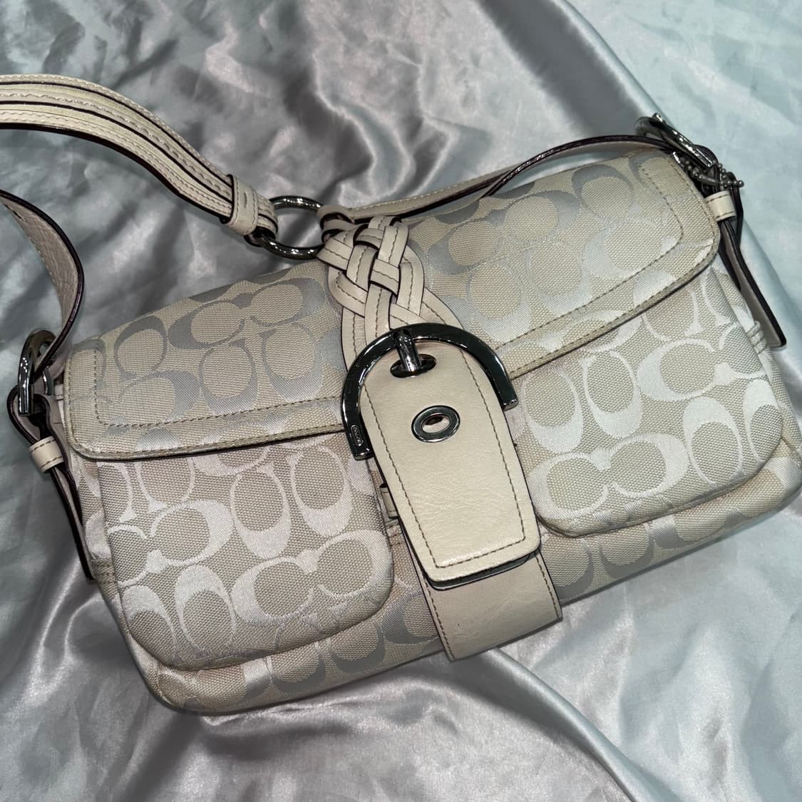 빈티지 코치 꼬임 버클 숄더백 가방 상품이미지8