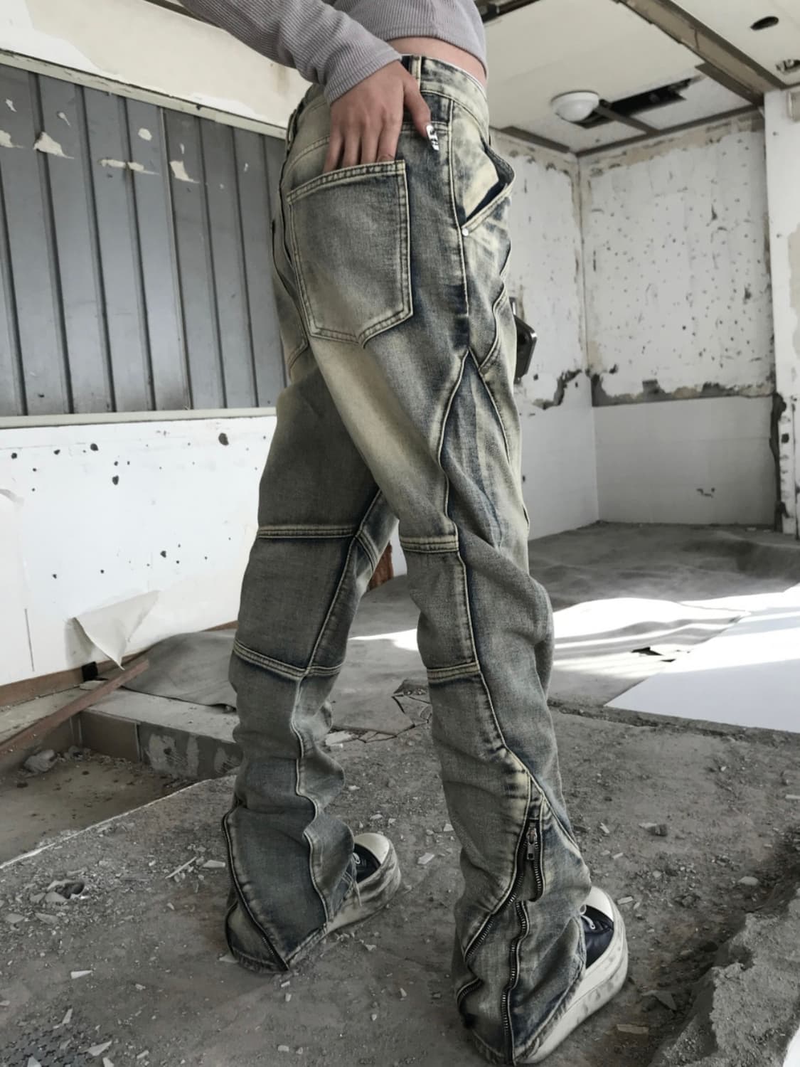 Kyoiii GRIND ZIP CARGO PT(BLUE) 상품이미지1