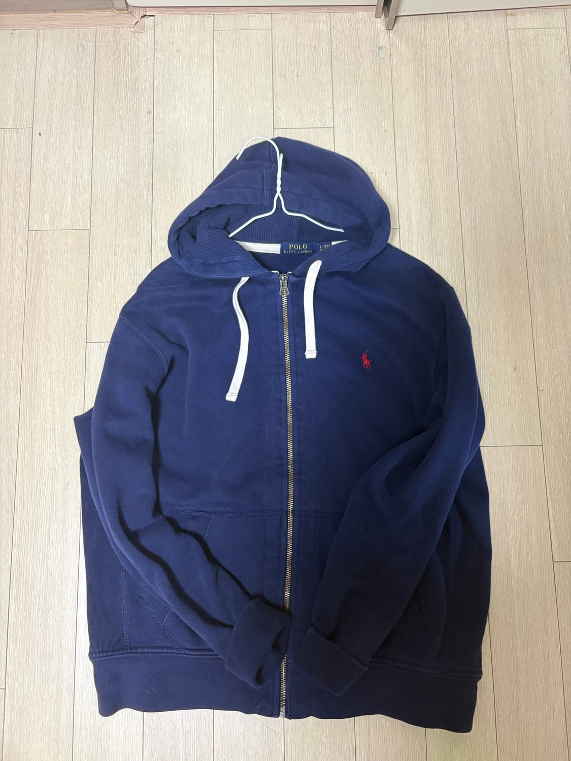 폴로 랄프로렌 네이비 후드집업 상품이미지1