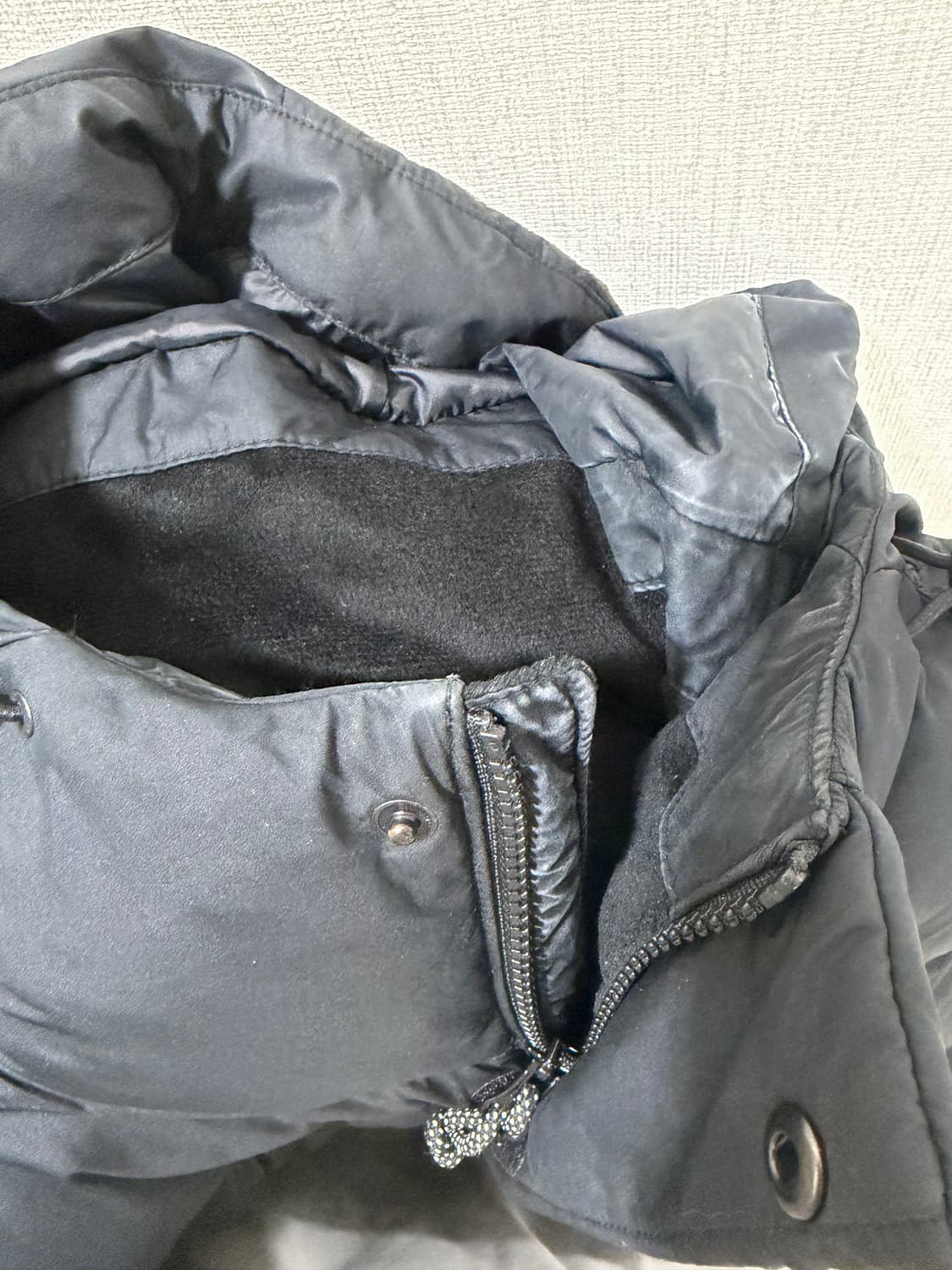 [100] 노스페이스 리버튼 온 볼 후드 블랙 패딩 상품이미지5