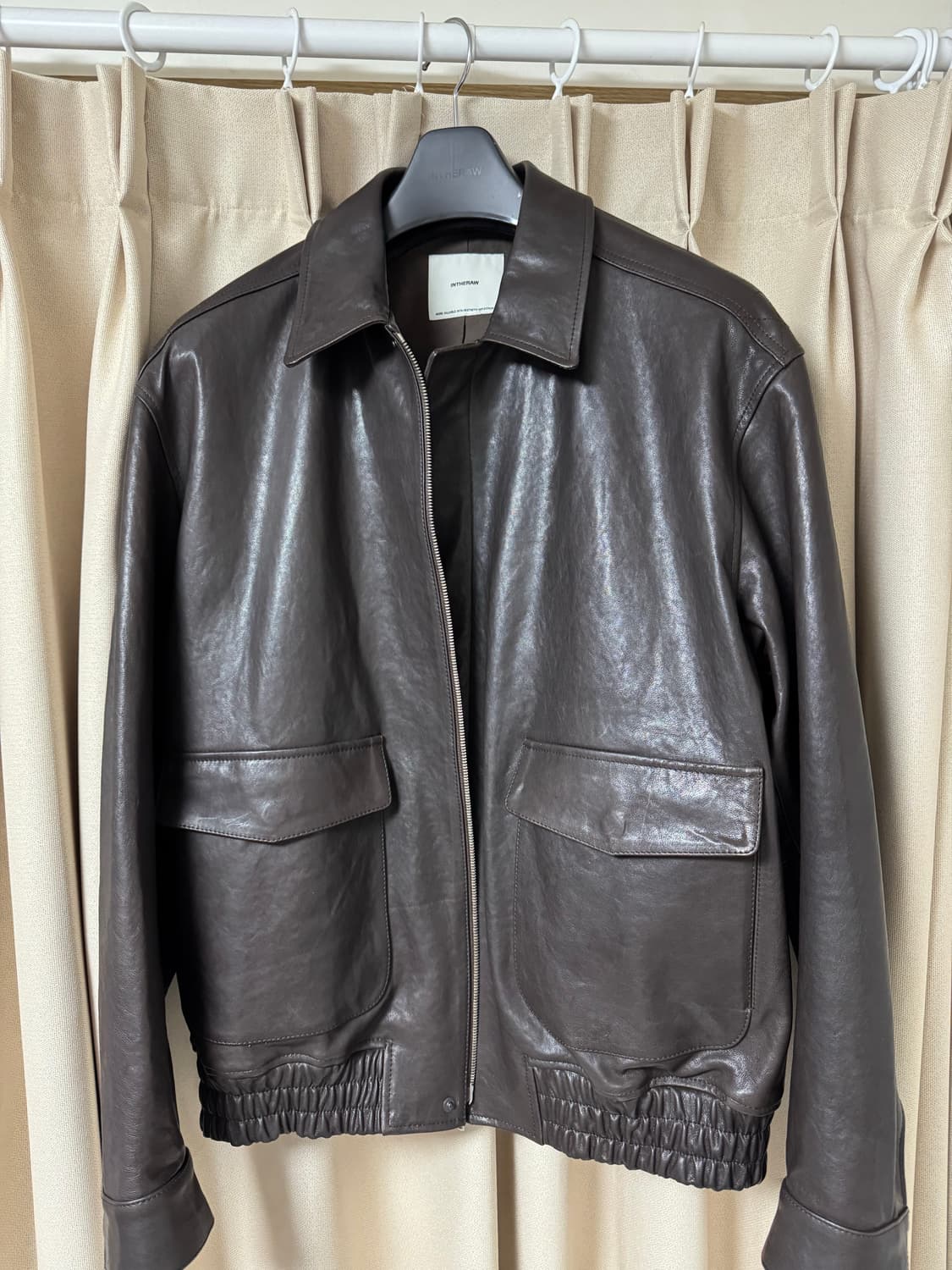 인더로우 레더 A2자켓 다크브라운 3사이즈 상품이미지1