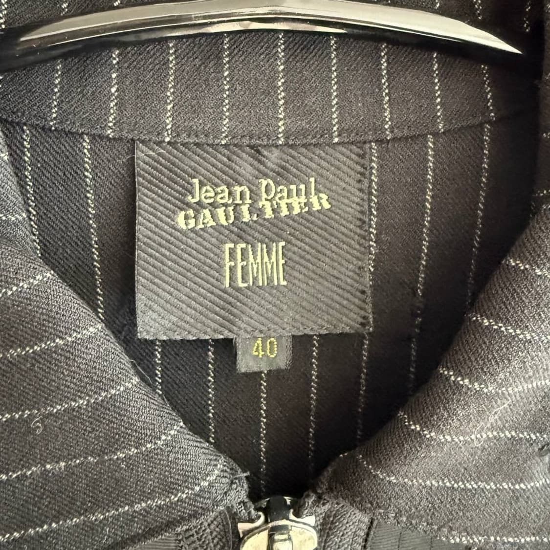 Jean Paul Gaultier Pinstripe Zip Coat 상품이미지7