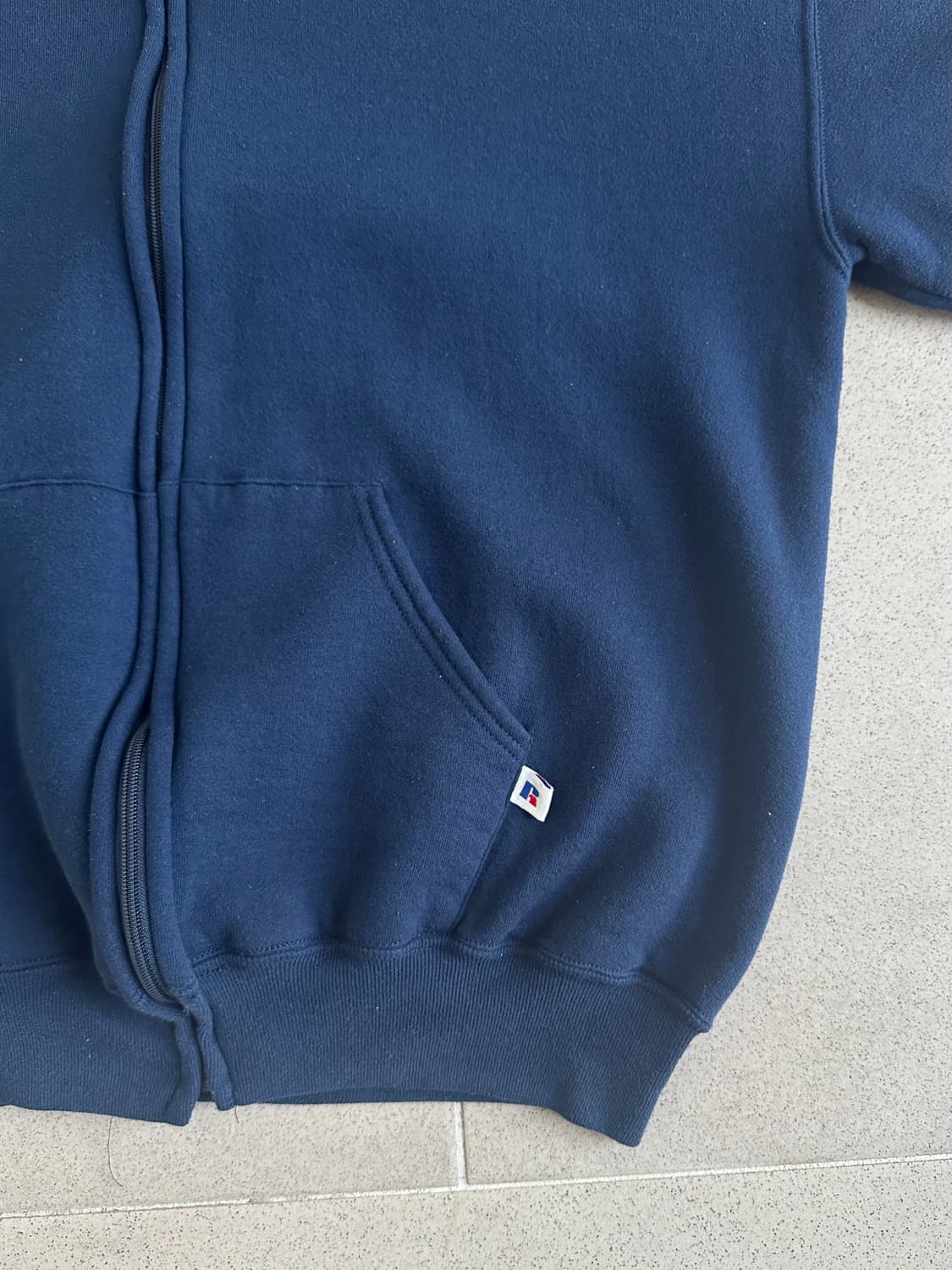 90s 빈티지 러셀 후드집업 네이비 XL USA 상품이미지4