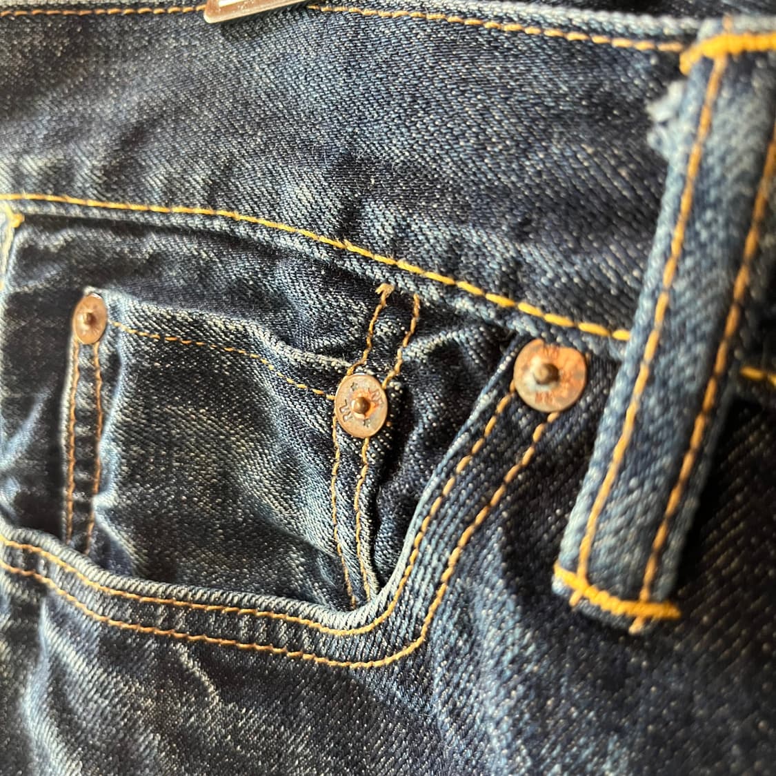 RRL 셀비지 데님 5포켓 기장 수선  상품이미지2