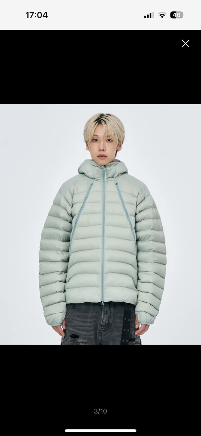 스키즘인듀싱 패딩 그린 m구해오 상품이미지1