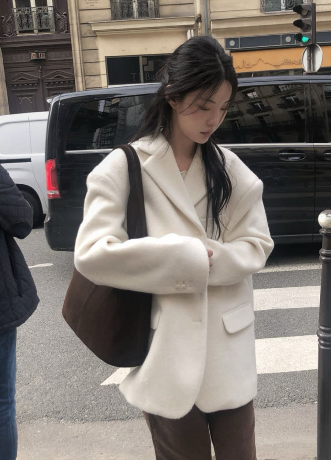 르버터 윈터 헤어 자켓 아이보리 상품이미지3