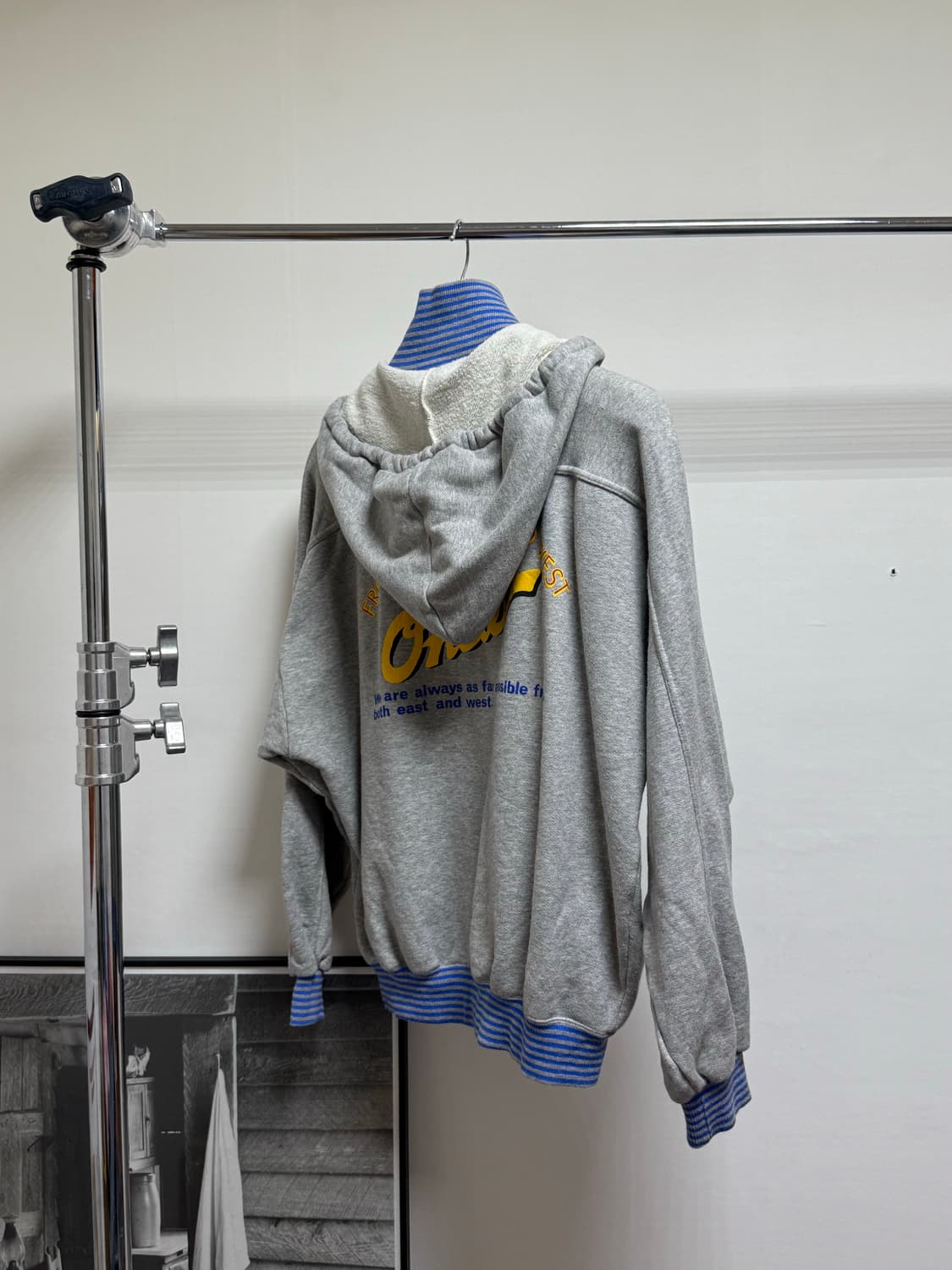 빈티지 𝗢’𝗻𝗲𝗶𝗹𝗹 후디 집업 그레이 상품이미지2