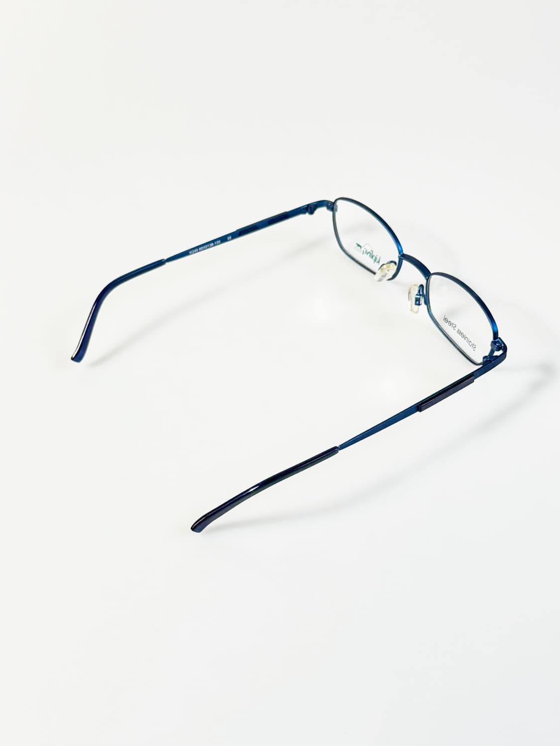 KIPLING 슬림 스퀘어 블루 메탈 프레임 빈티지 안경 상품이미지4