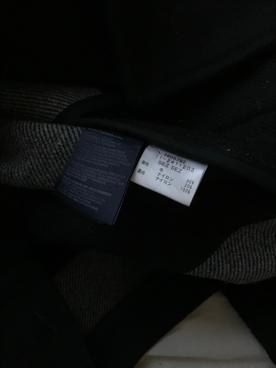 타미힐피거 일본라인 여성 떡볶이 울 후드 코트 상품이미지9