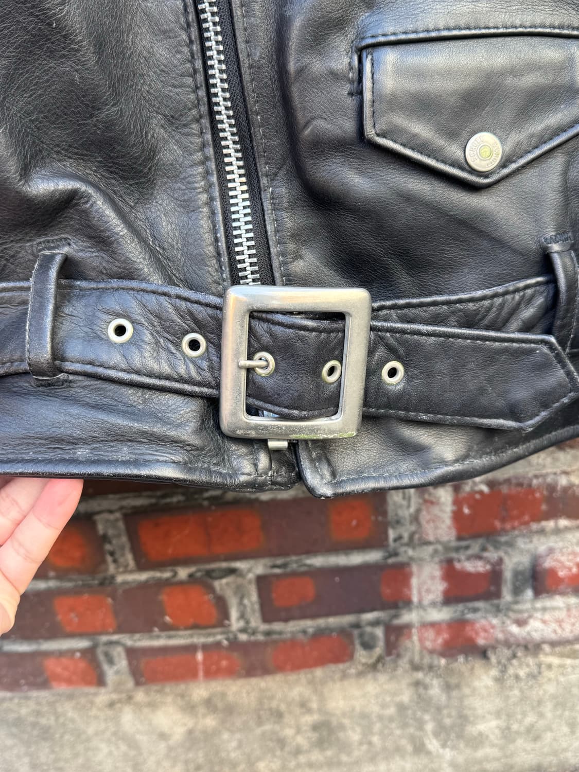 쇼트 퍼펙토 618 카우하이드 라이더자켓  상품이미지8