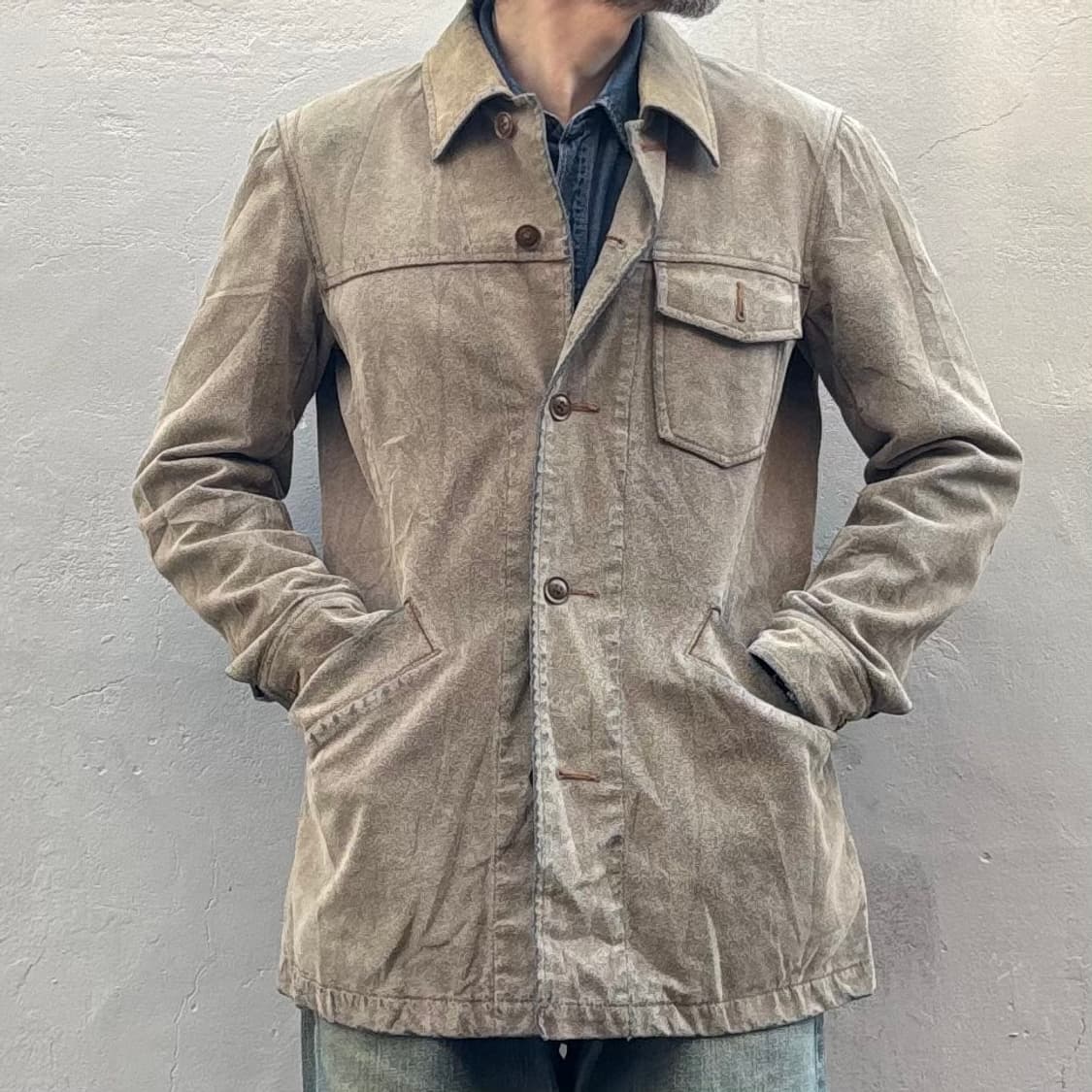 타케오키쿠치 레더 파우더 코팅 자켓 상품이미지10