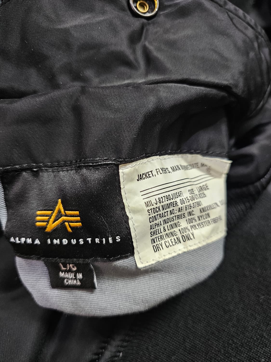 100(L)] 알파 인더스트리 리버시블 MA-1 항공점퍼 상품이미지4