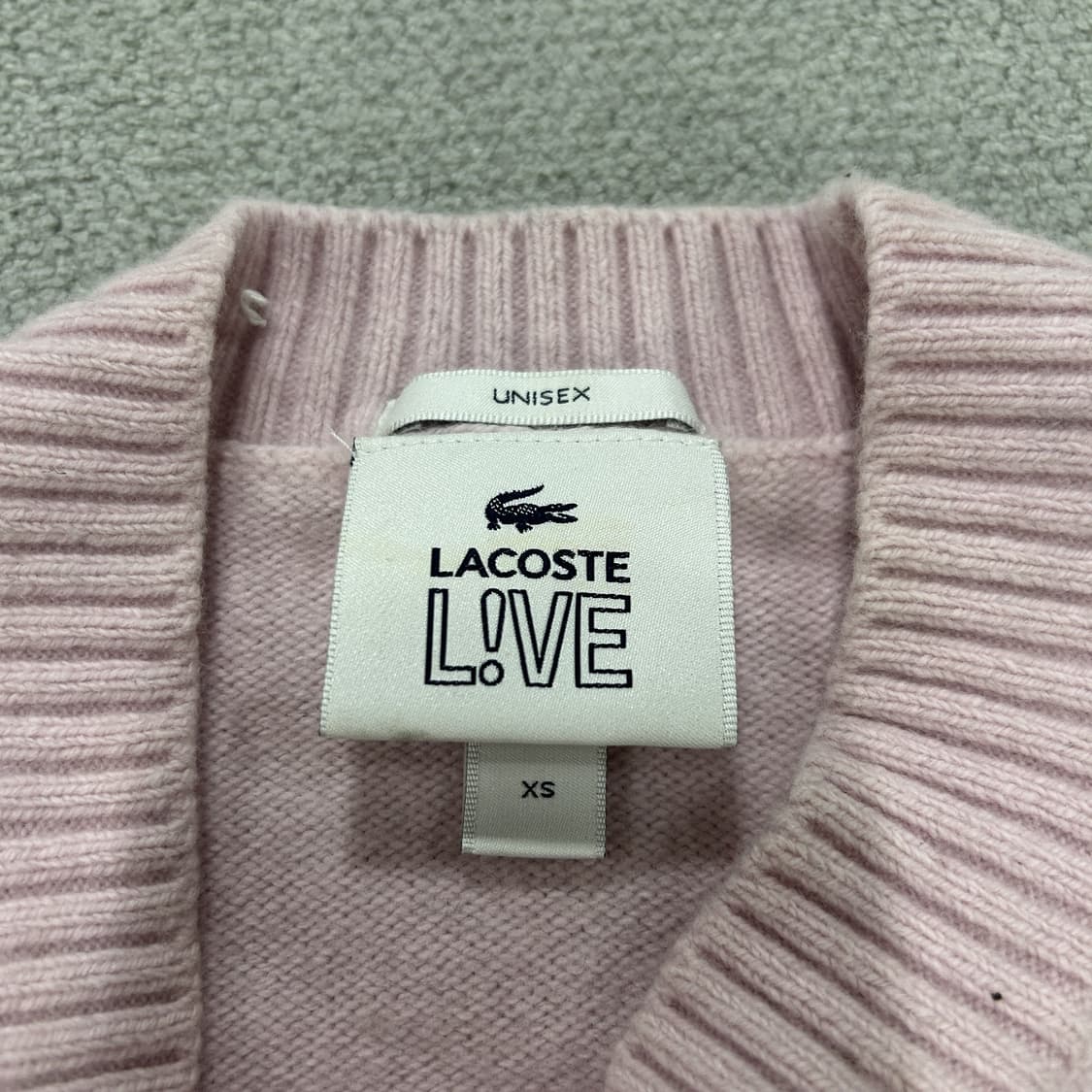 Lacoste 라코스티 라이브 핑크색 니트 스웨터 s 상품이미지2