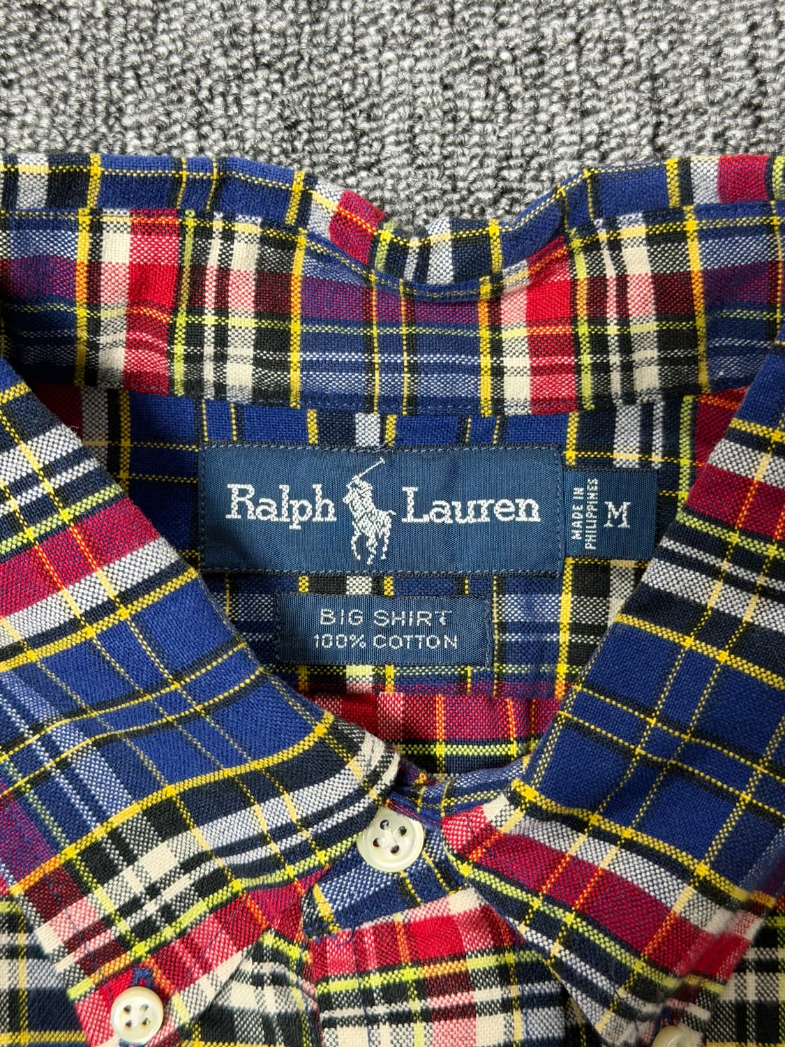 90's Polo ralph lauren BIG shirt  상품이미지3