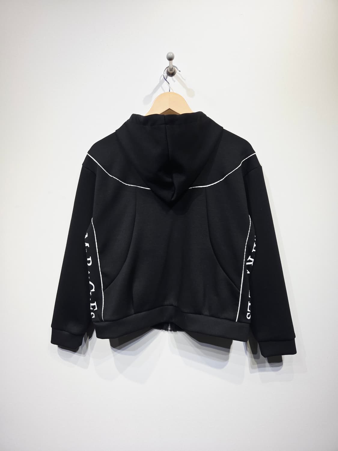 인터크루(intercrew) 오링 지퍼 배색 후드 집업 상품이미지6