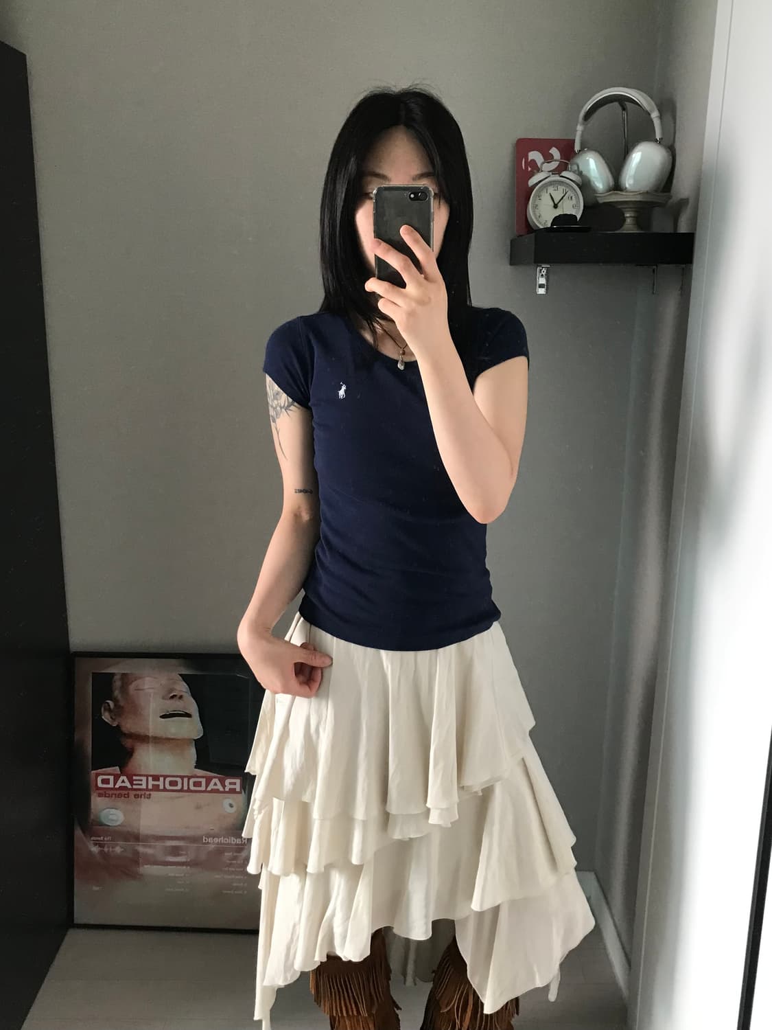 폴로 랄프로렌 포니로고 네이비 반팔티 상품이미지3