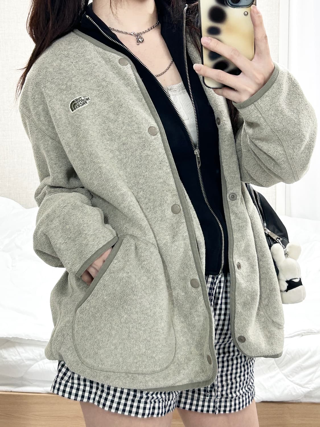 노스페이스 카키로고 어캠포 가디건 상품이미지3