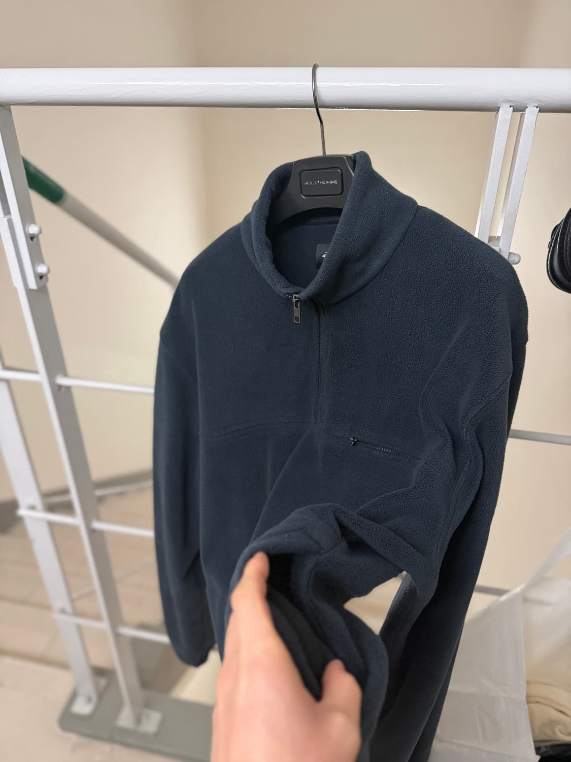 스투시 [20만구매.정품] 자수 플리스 하프집업 스웻셔츠 L(105) 상품이미지6