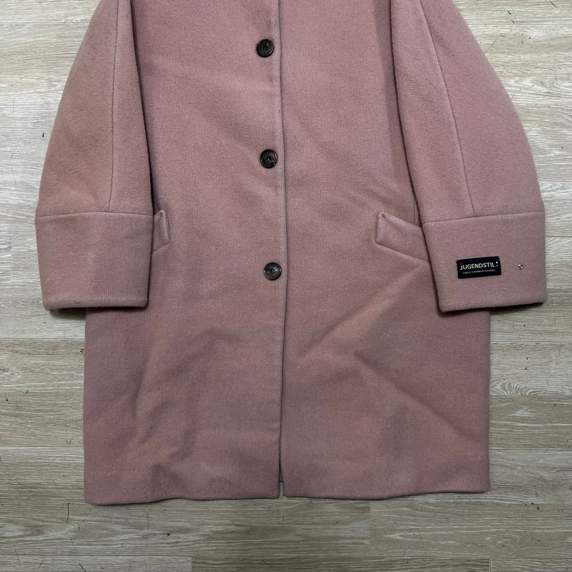 쉬즈미스 여성 캐시미어 블렌드 싱글코트 [핑크] 85-91-160 상품이미지3