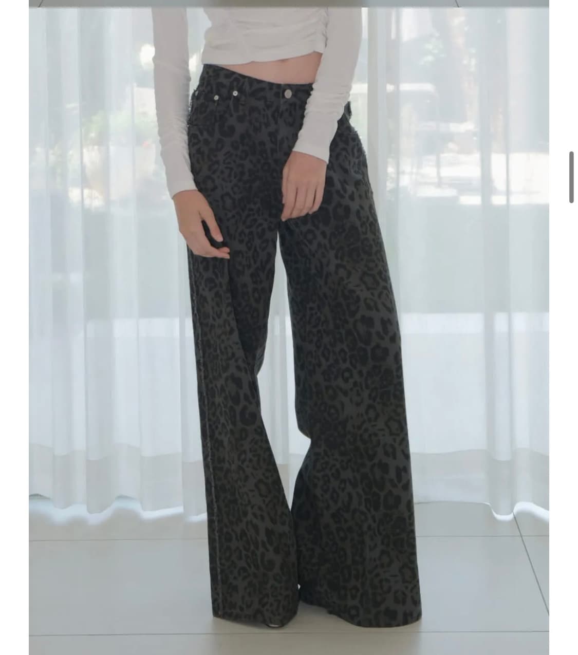 오디너리홀리데이 레오파드 와이드팬츠 상품이미지3