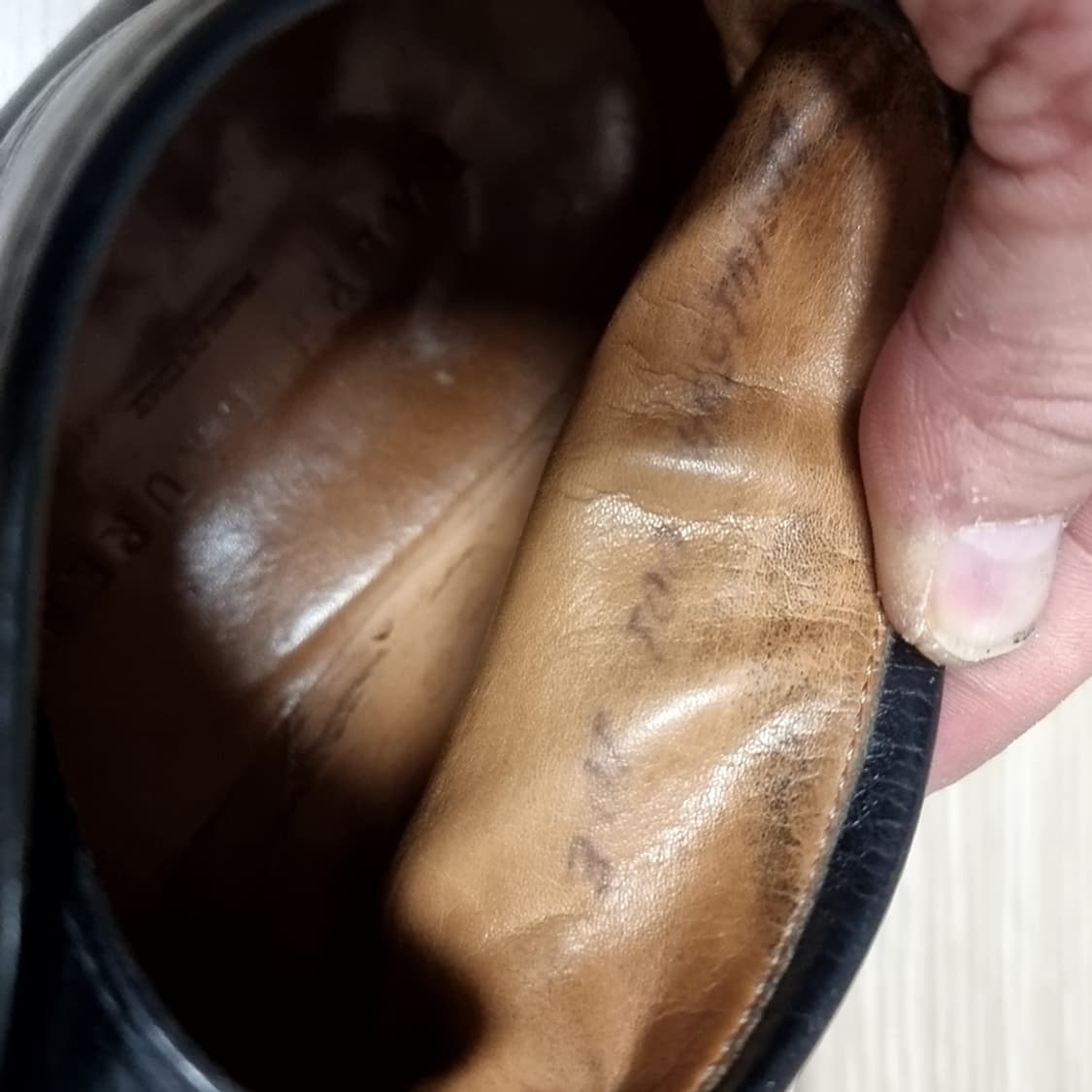 폴로 랄프로렌 블랙 가죽 남성 추카부츠(280) 상품이미지3