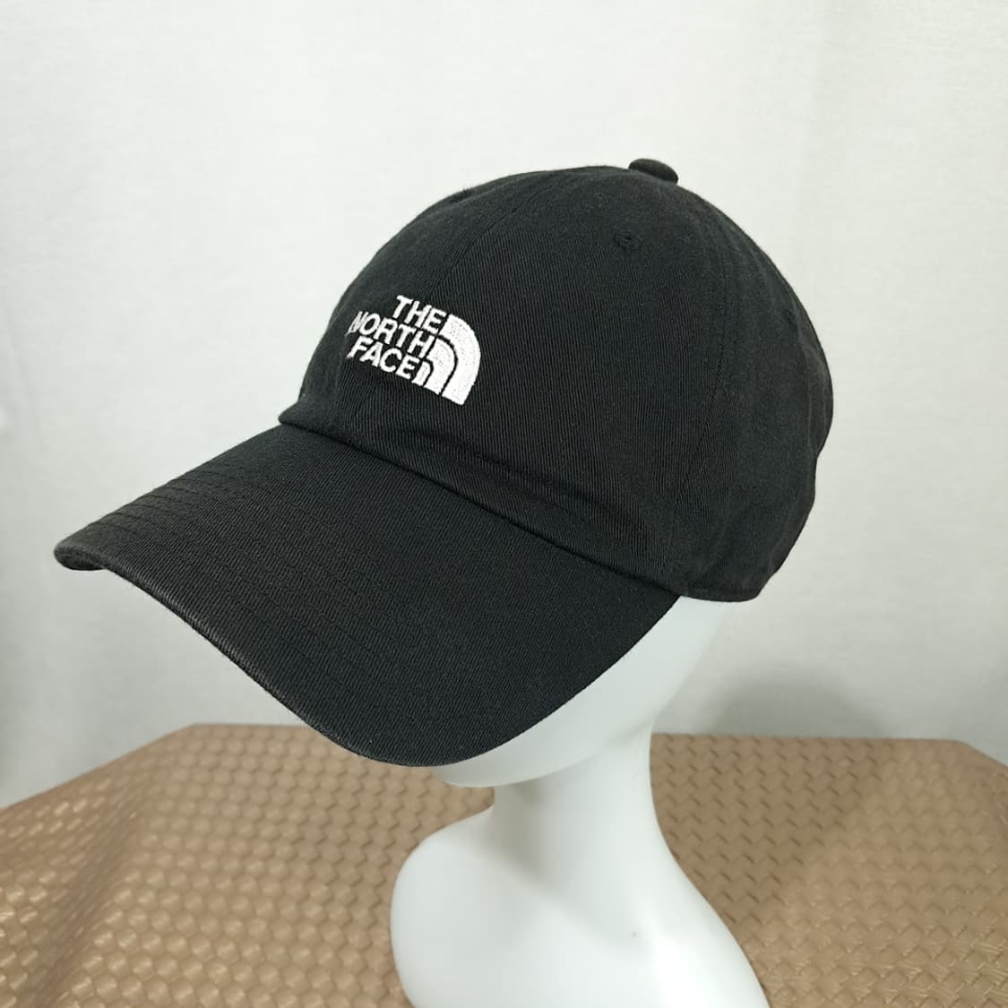 노스페이스 블랙 코튼 화이트 로고 자수 볼캡 P2025 상품이미지2