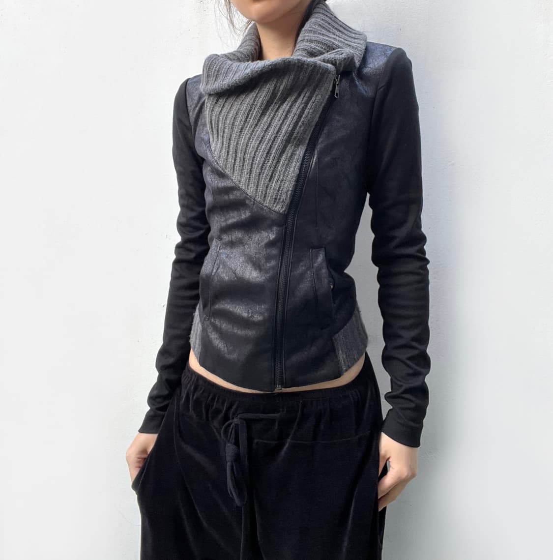 A/X 드레이프 하이넥 집업 상품이미지3