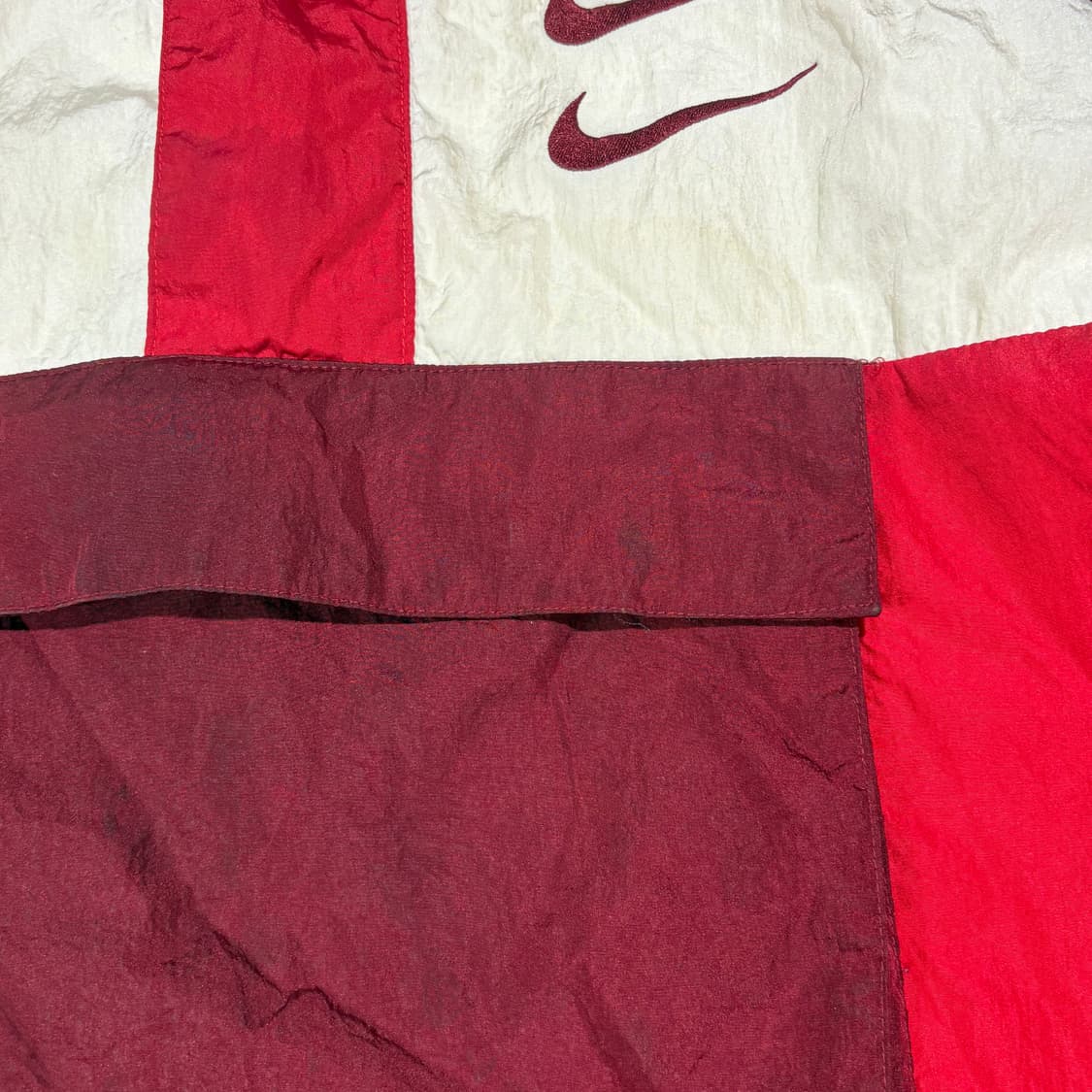 나이키 레드 배색 아노락 바람막이 상품이미지6