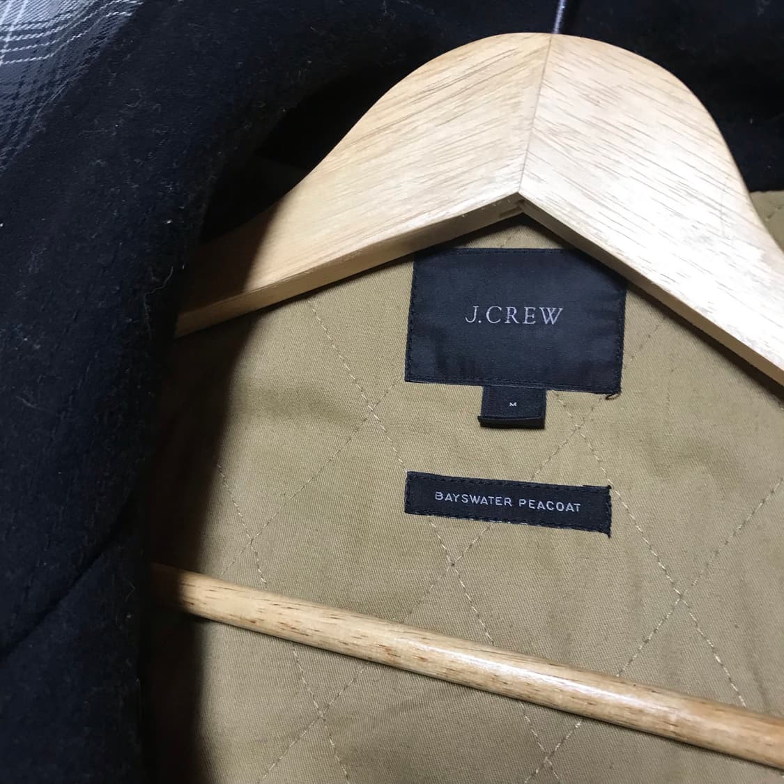 90s 제이크루 밀리터리 복각 헤비 울 피코트 블랙 상품이미지8