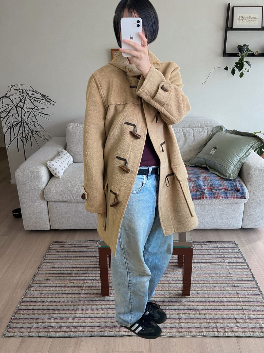 버버리 헤링본 떡볶이 코트 (Man M) AA0932 상품이미지1