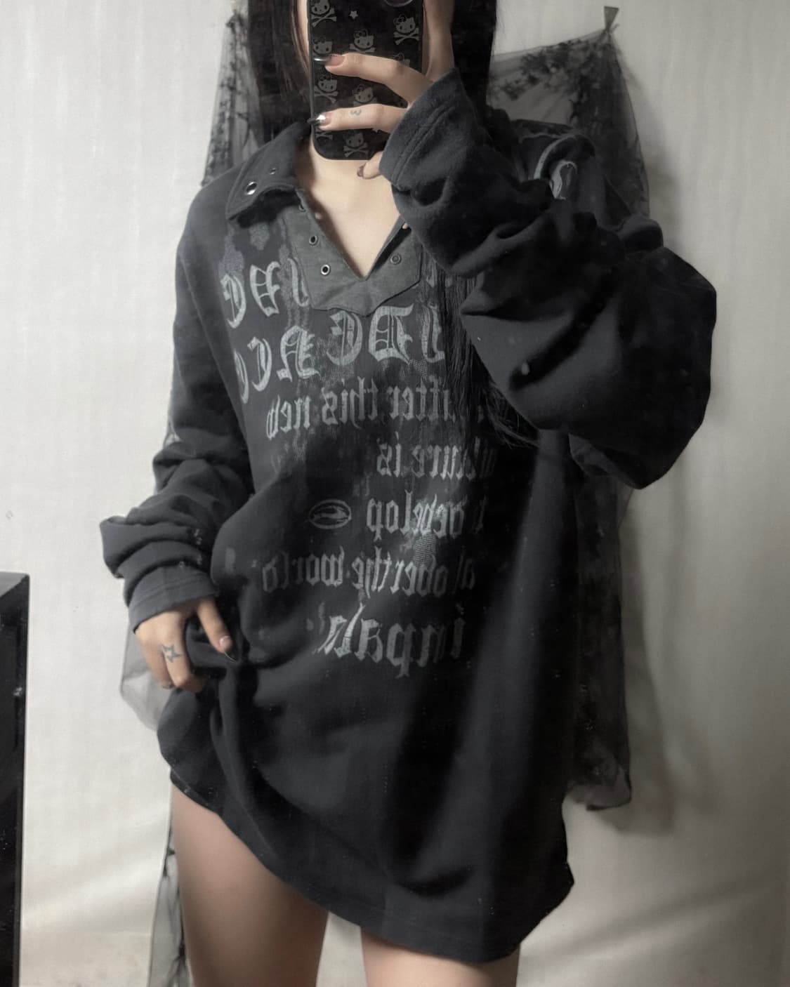 펑크 y2k 프린팅 pk 롱슬리브  상품이미지1