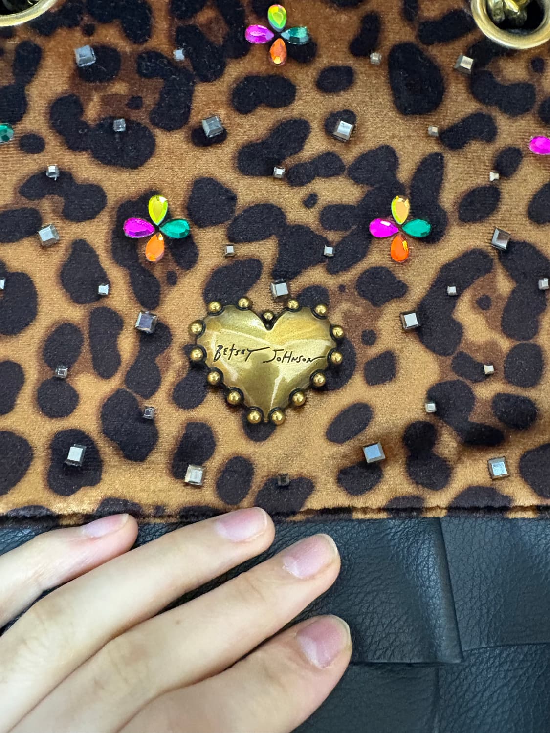 Betsey Johnson 레오파드 체인 숄더백 (새상품) 상품이미지4