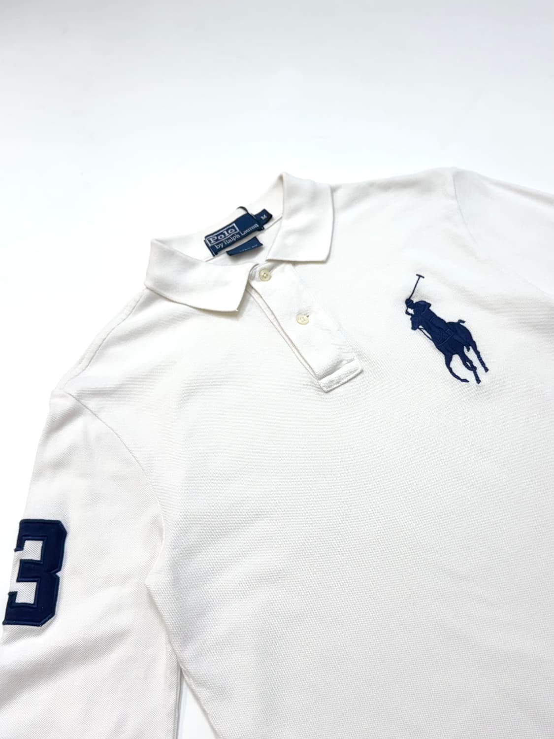 Polo 폴로 랄프로렌 빅포니 화이트 PK 카라 긴팔 티 상품이미지2