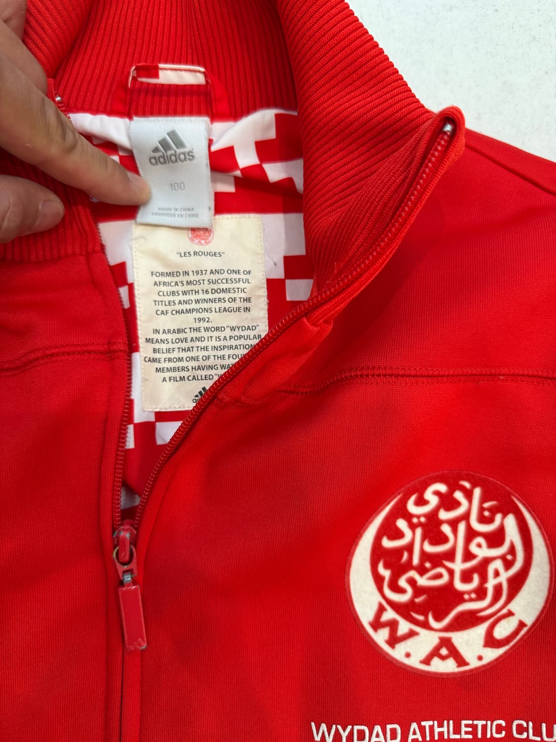 아디다스 Wydad 카사블랑카 트랙탑 37 레드 상품이미지5