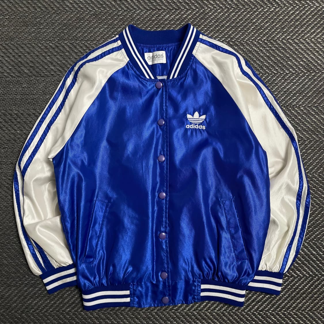 90s 아디다스 빅로고 바시티 트랙 블루종 자켓o 5337 상품이미지2