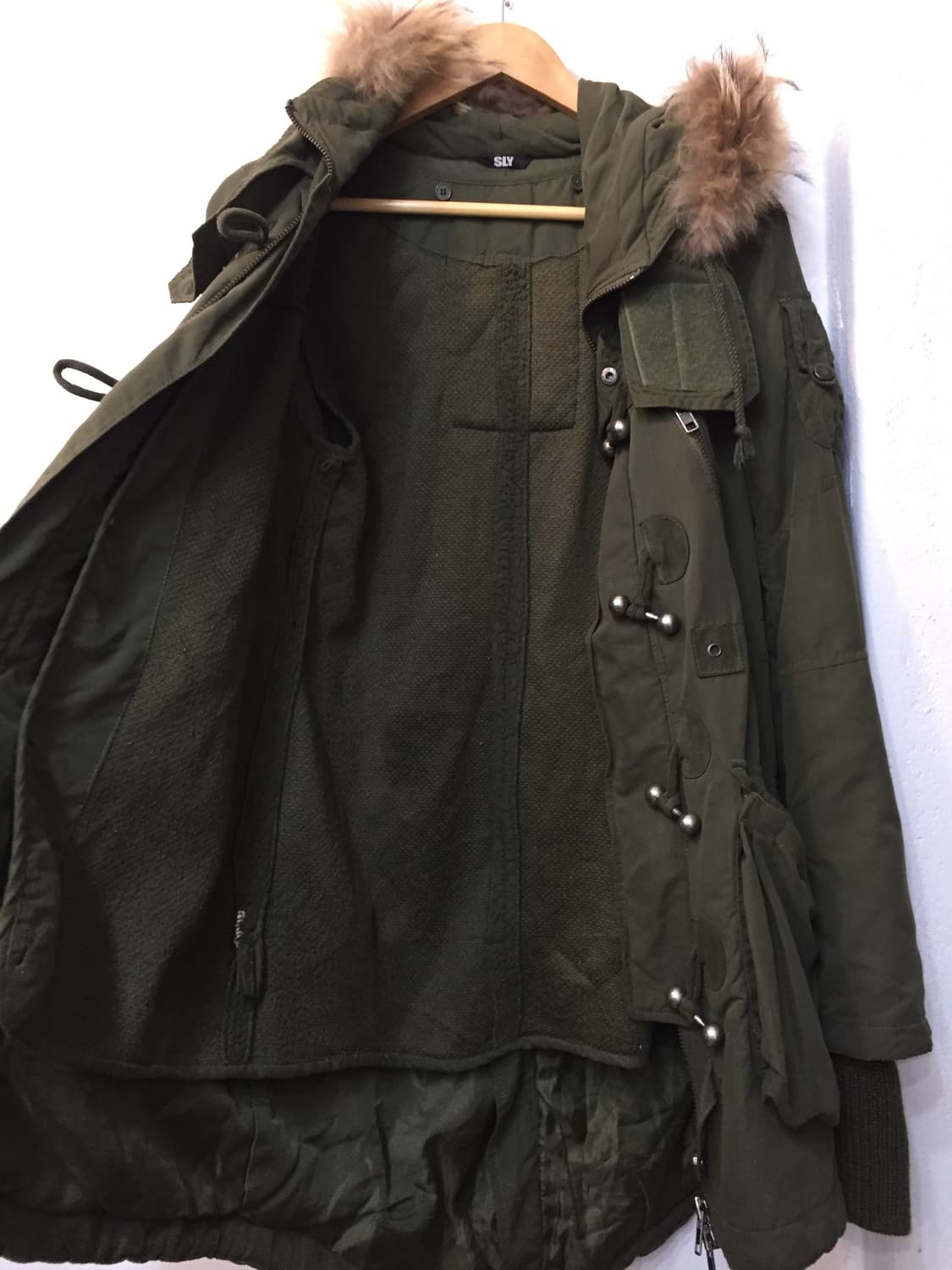 빈티지 퍼 토글 야상 사파리 자켓 상품이미지9