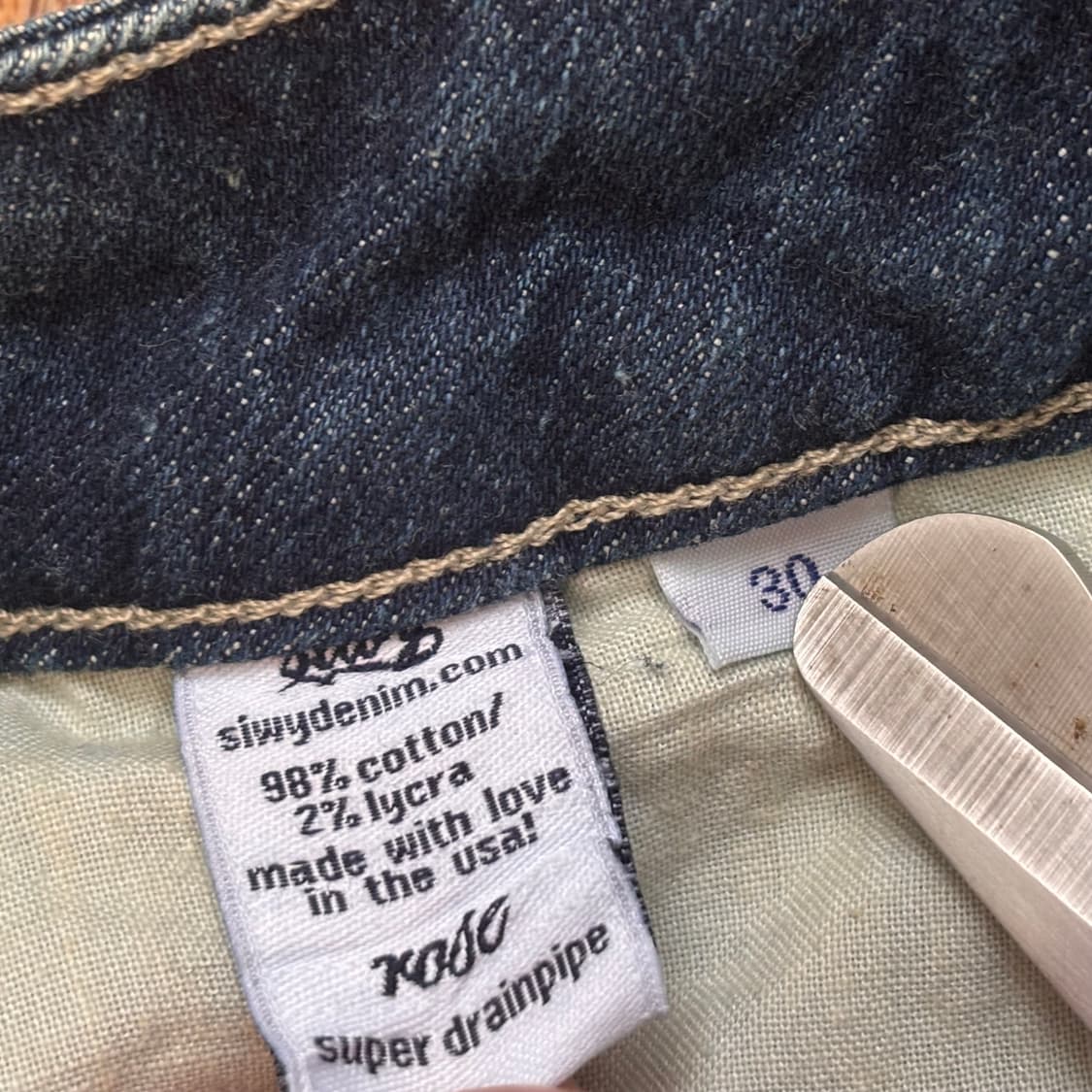 SIWY 씨위 슬림 실루엣 28 스판 데님 청바지  상품이미지10