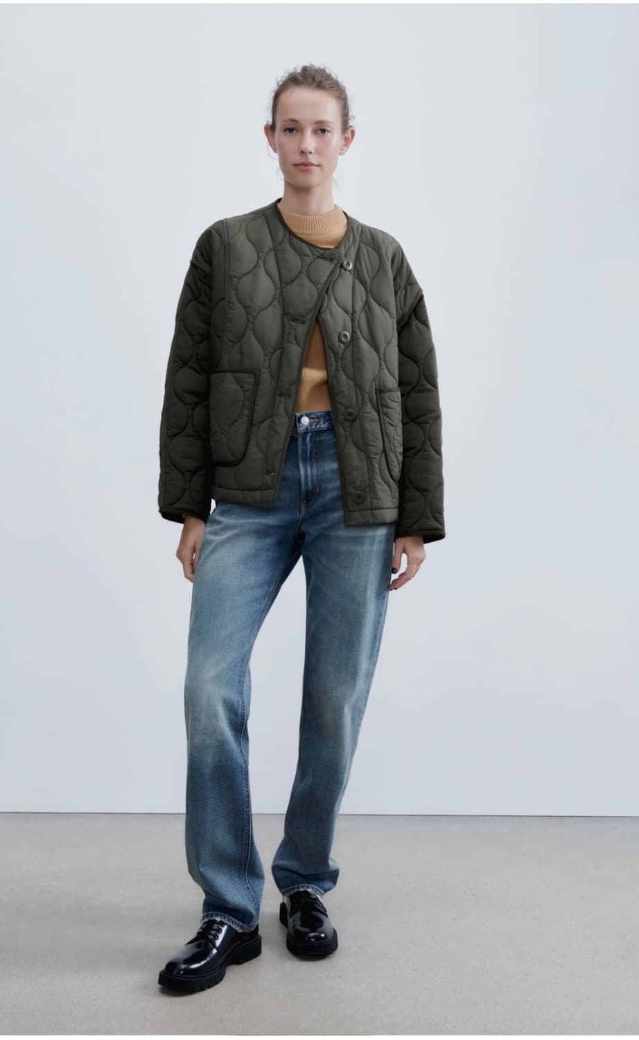 ZARA 자라 퀼팅 자켓 M 새상품 상품이미지1