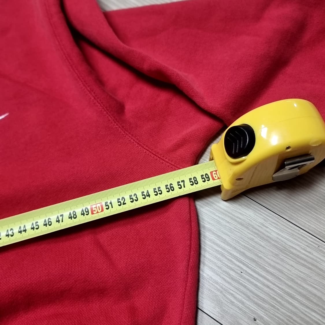 일본제 80s 나이키 스우시 레드 맨투맨 티셔츠(L) 상품이미지9