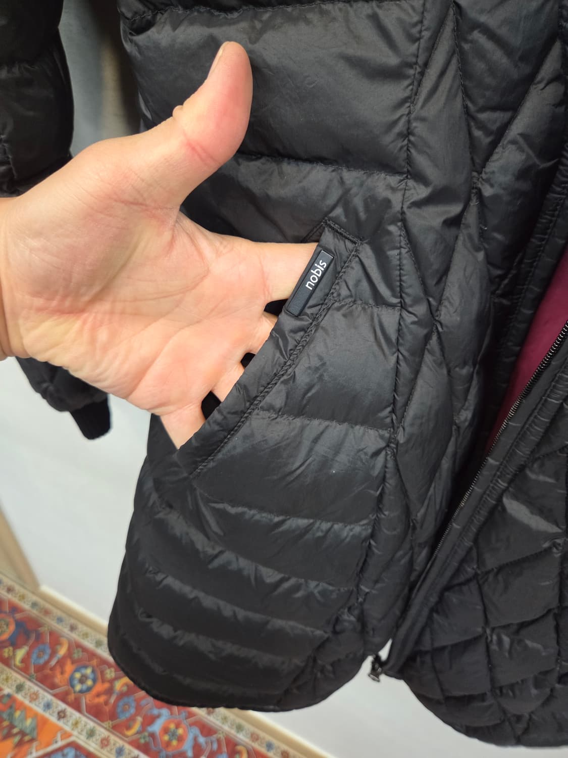 노비스 여성 다이아몬드 경량 롱패딩 sp 상품이미지5