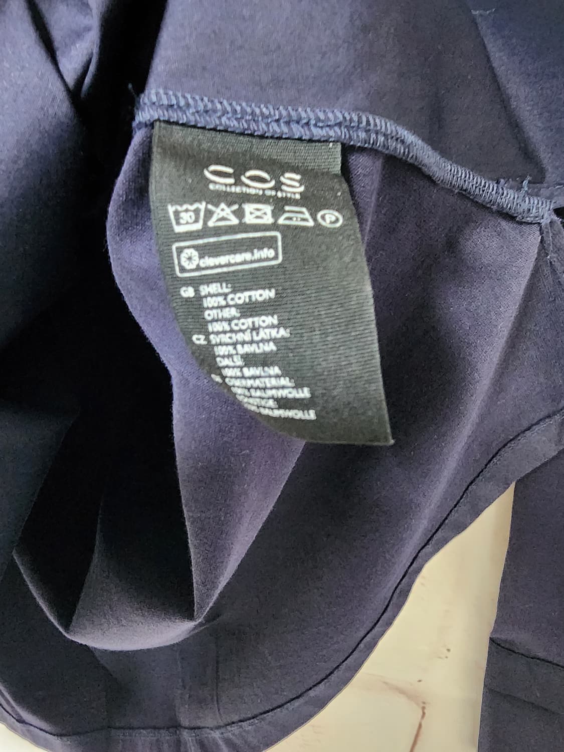 COS 코스 네이비 블라우스 셔츠 상품이미지10