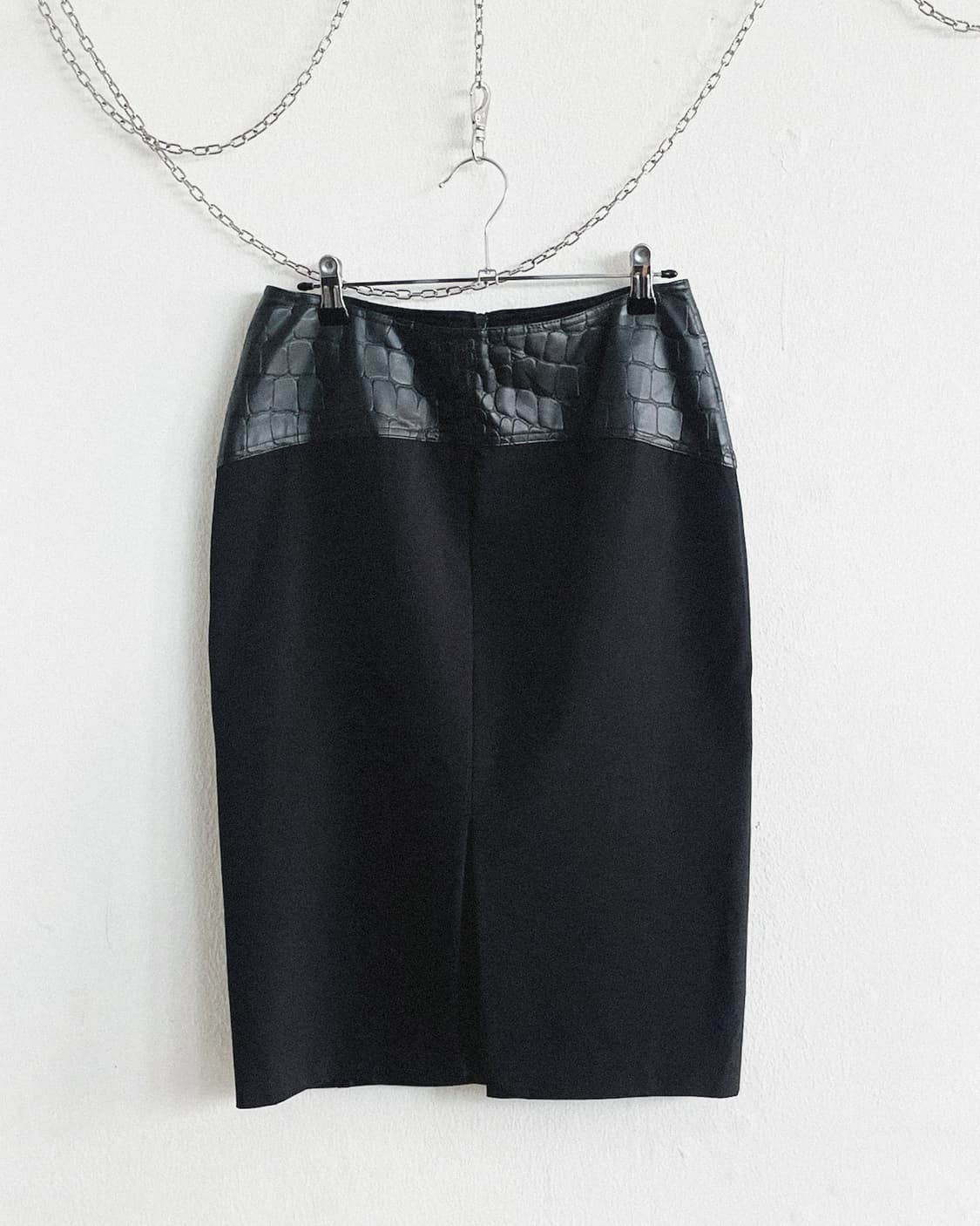 il punt tricot 크로코 패널 펜슬핏 스커트 상품이미지7