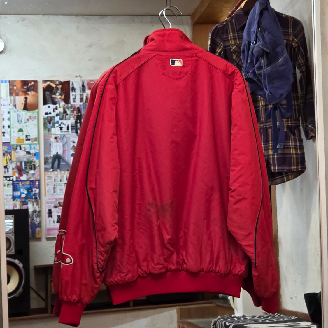 마제스틱 레드 삭스 봄버 바시티 점퍼 상품이미지6