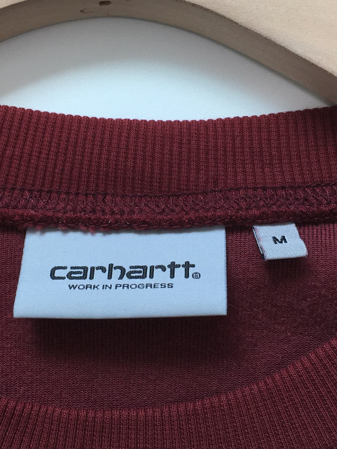Carhartt 칼하트 버건디 벨루어 트랙탑 상품이미지5