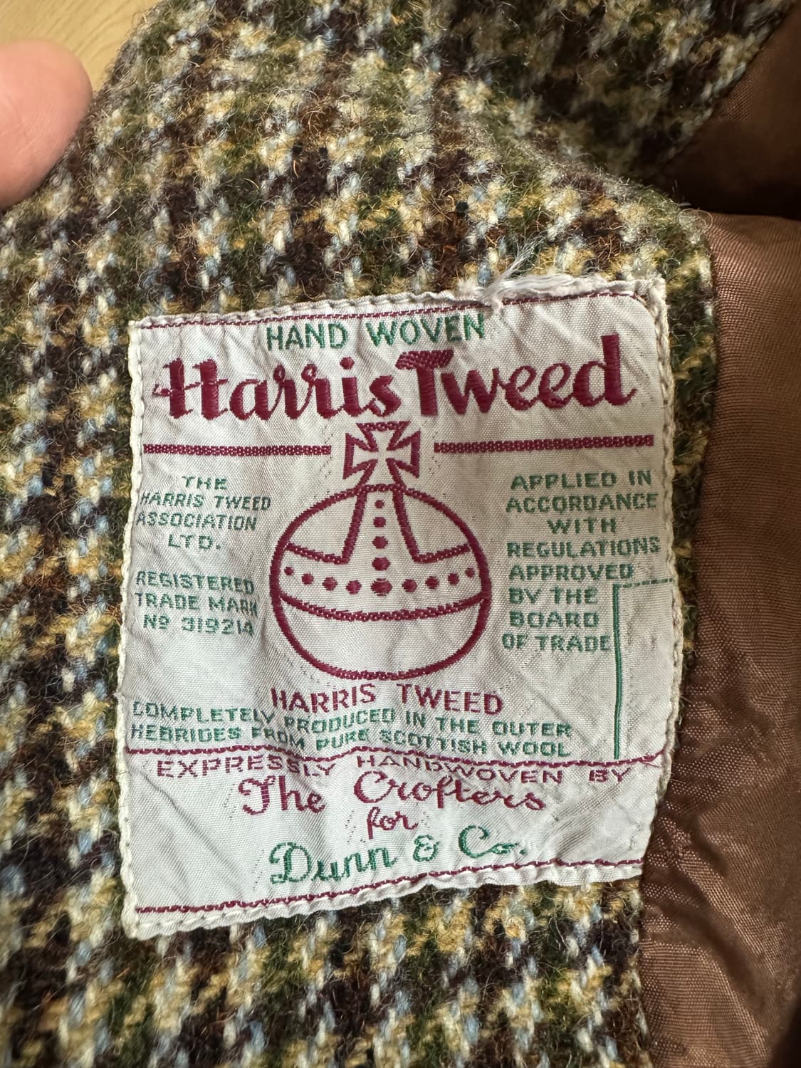 던앤코(dunn&co) 해리스트위드 빈티지 발마칸 코트 상품이미지4