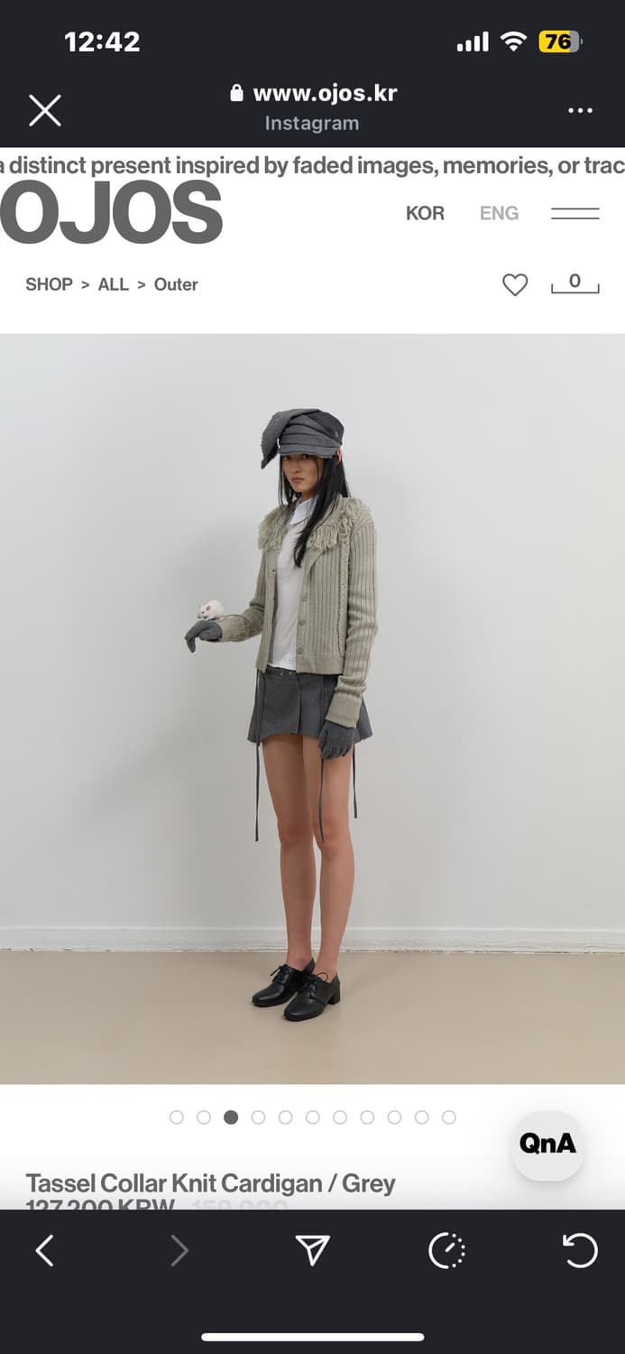 ojos 프릴 니트 상품이미지5