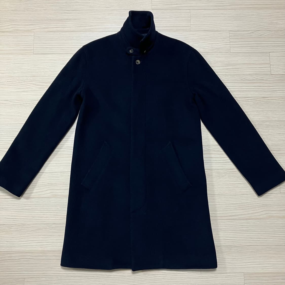 아페쎄 울캐시미어 코트 다크네이비 상품이미지3